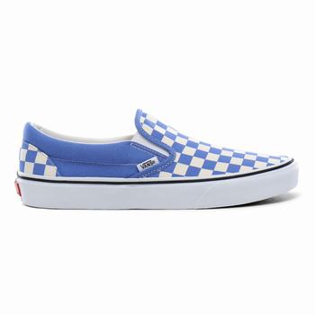 Damske Slip On Tenisky Vans Checkerboard Classic Biele VA73LSVNB